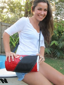 Image of Handmade sailcloth handbag