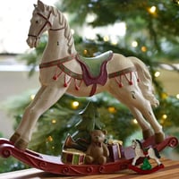 Image 3 of River The Vintage Rocking Horse Brooch- White