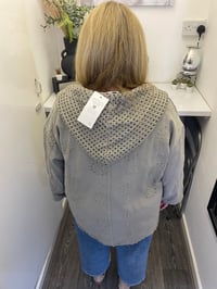 Image 2 of Canvas Broaderie Anglaise Hooded Jacket