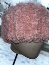 Image 4 of Crocheted Faux-Fur Winter Headband & Mittens Set
