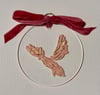 Acrylic Pink Bird Ornament No. 1