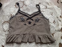 Image 1 of gingham with flowers
