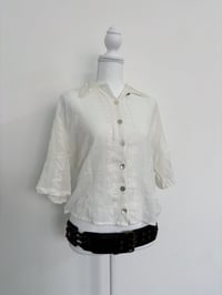 Image 1 of Vintage white button shirt // L