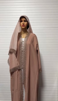 Image 8 of Lace 2 Piece Abaya premium Korean Nida