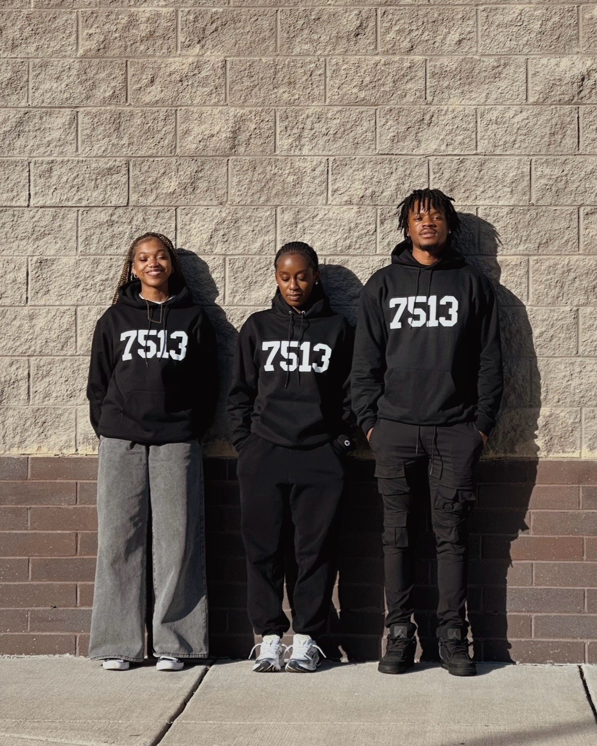 Black “7513” Champion Hoodie | LUVZAAMWÉ