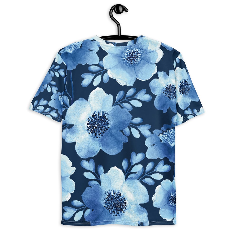 Image of Blue Floral Men's t-shirt