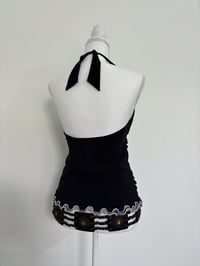 Image 3 of Vintage black halter top // L