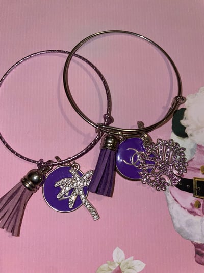 Image of Purple & silver 2Pc set
