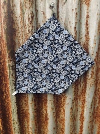 Blue Floral Neck Scarve