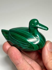 Image 6 of Malachite Duck Carving | #3030