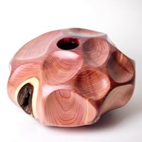 Image 1 of Red Cedar Carved Hollow Vessel