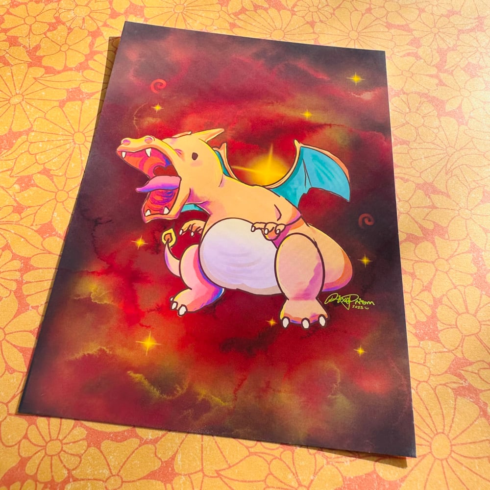 Image of Pokemon Art Print Set of 3 - Gen 1 Starters | Charizard, Venusaur, Blastoise