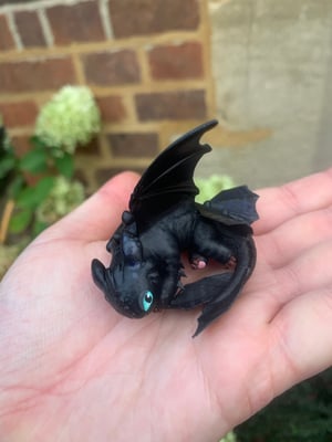 Baby Night Dragon - Foam Clay Sculptures