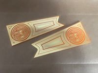 ORANGE/GOLD FLAGS (PAIR) “IMPALA SS” 