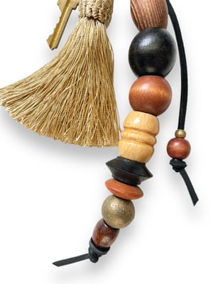 Image of BEAD & TASSEL BAG CHARM #4