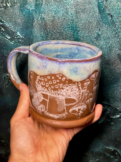 Image of Blue Blush | Mushroom Mug