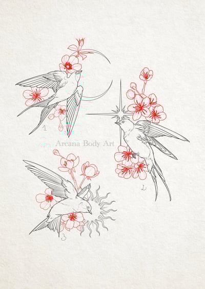 Image of Hirondelles céleste