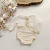 Image 1 of Newborn girls bodysuit | Fiorenza | ecru