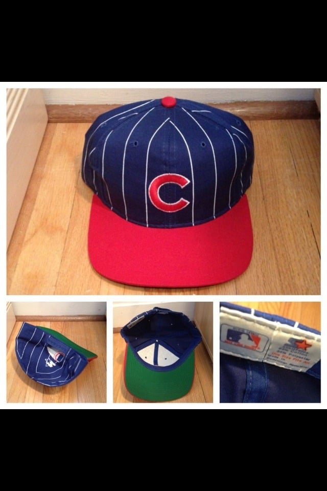Triple Eight Online Store — RARE Vintage Chicago Cubs starter Pinstripe  Snapback SEXY!