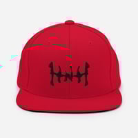 Image 2 of HNH Snapback Hat (Black Thread)