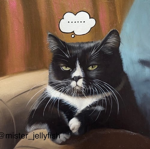 Image of "Grump" Original painting 