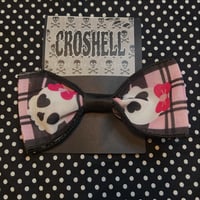 Pink Skull Bow