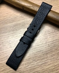 Image 4 of Black Togo Calfskin Hand-Rolled Watch Strap