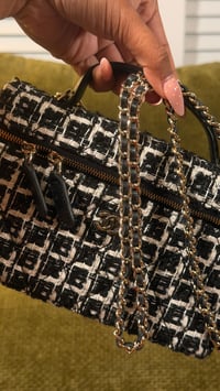 Image 3 of Quilted Top Handle Slim Long Vanity 