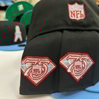 Image 2 of New Era 59Fifty Black Sky Blue 