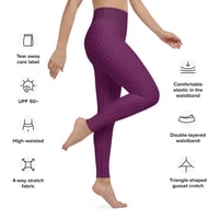 Image 5 of Clematis Shadows Women's Yoga Leggings