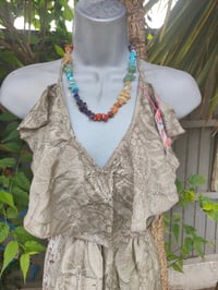 Image 6 of Bianca Frill maxi dress Greys