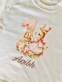 Image 2 of Birthday bunny one t shirt 