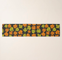 Image 3 of 10"×45" Autumn's Transition Leaves Scarf