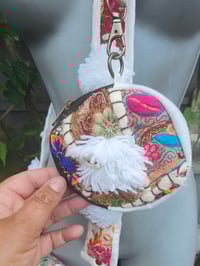 Image 6 of Jaz mini cross body bag- white 3