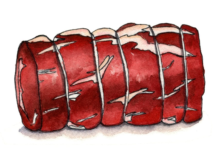 Image of Stop Staring at My Rump - Meaty Beef Art Print
