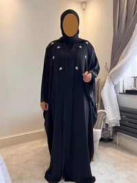 Image 4 of A’ishah kaftan abaya - black 