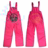Image 1 of 1 of 1 SMALL insulated Pink Ski pants