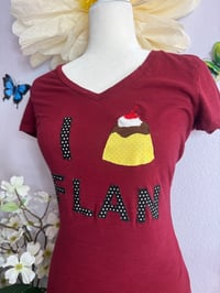 Image 3 of I Love Flan Fitted Top 🍮💕(XS/S)