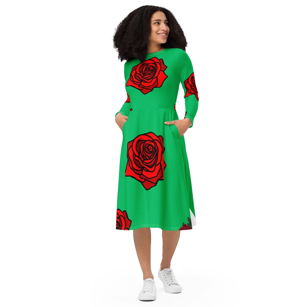 ZEN EXP - Rose Red Spring dress