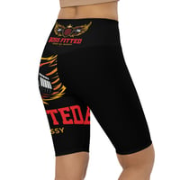 Image 7 of Black and Red Biker Shorts