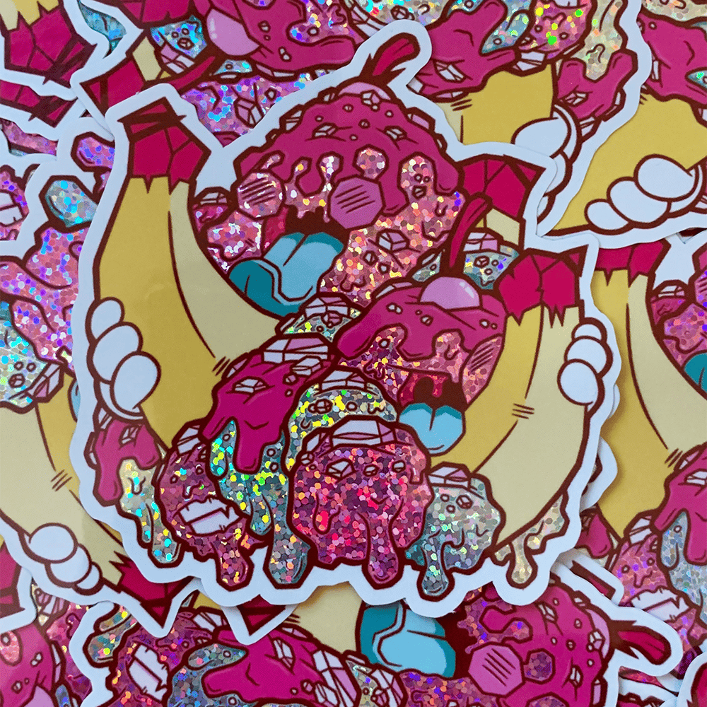 Image of Split Me Glitter Sticker