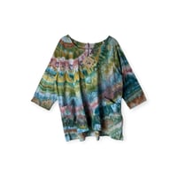 Image 1 of S 100% Cotton Forager Top in Earthy Agate Ice Dye