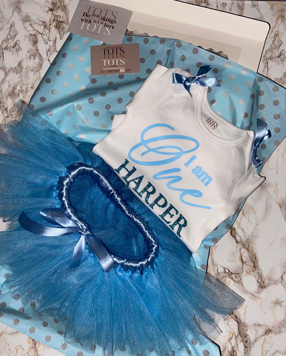 Blue I Am One Tutu Set