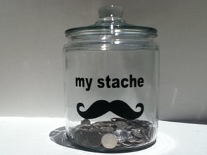 Image of my stache (mustache) vinyl decal  
