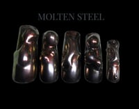 Image 2 of MOLTEN STEEL PRESS-ON NAIL WEAR SET