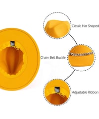 Image 2 of Chain Fedora Hat 