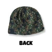 Image 2 of PAPI Dark Camo and Orange Fitted Beanie