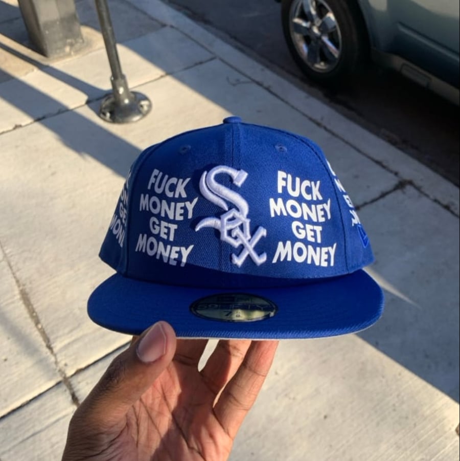 Image of BLUE FMGM SOX FITTED 