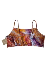 Image 5 of XXL (44) Cotton-Blend Strappy Bralette in Solar Flare Agate Ice Dye