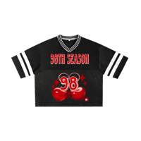 Image 1 of CHERRY LOVE BOXY JERSEY (DARK)